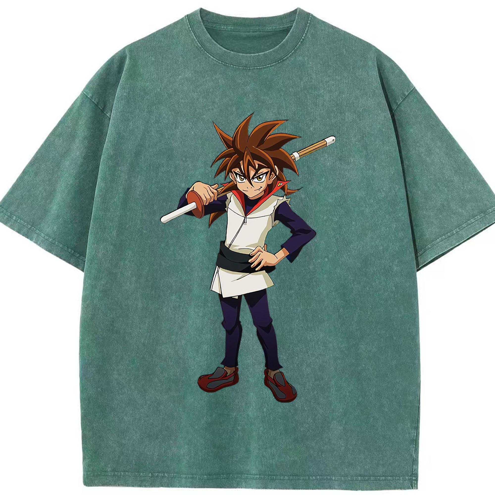 （画像用） 遊☆戯☆王 Yu-Gi-Oh! 綿100% ヴィンテージ風 半袖Tシャツ（フロントプリント）